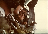 Huey jump Mike Lampe and Mike Brown and John Koren Border Police Camp Thailand Huey jump Mike Lampe and Mike Brown and John Koren Border Police Camp Thailand