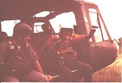 Huey jump Mitch Bryan and Mike Brown Border Police Camp Thailand Huey jump Mitch Bryan and Mike Brown Border Police Camp Thailand